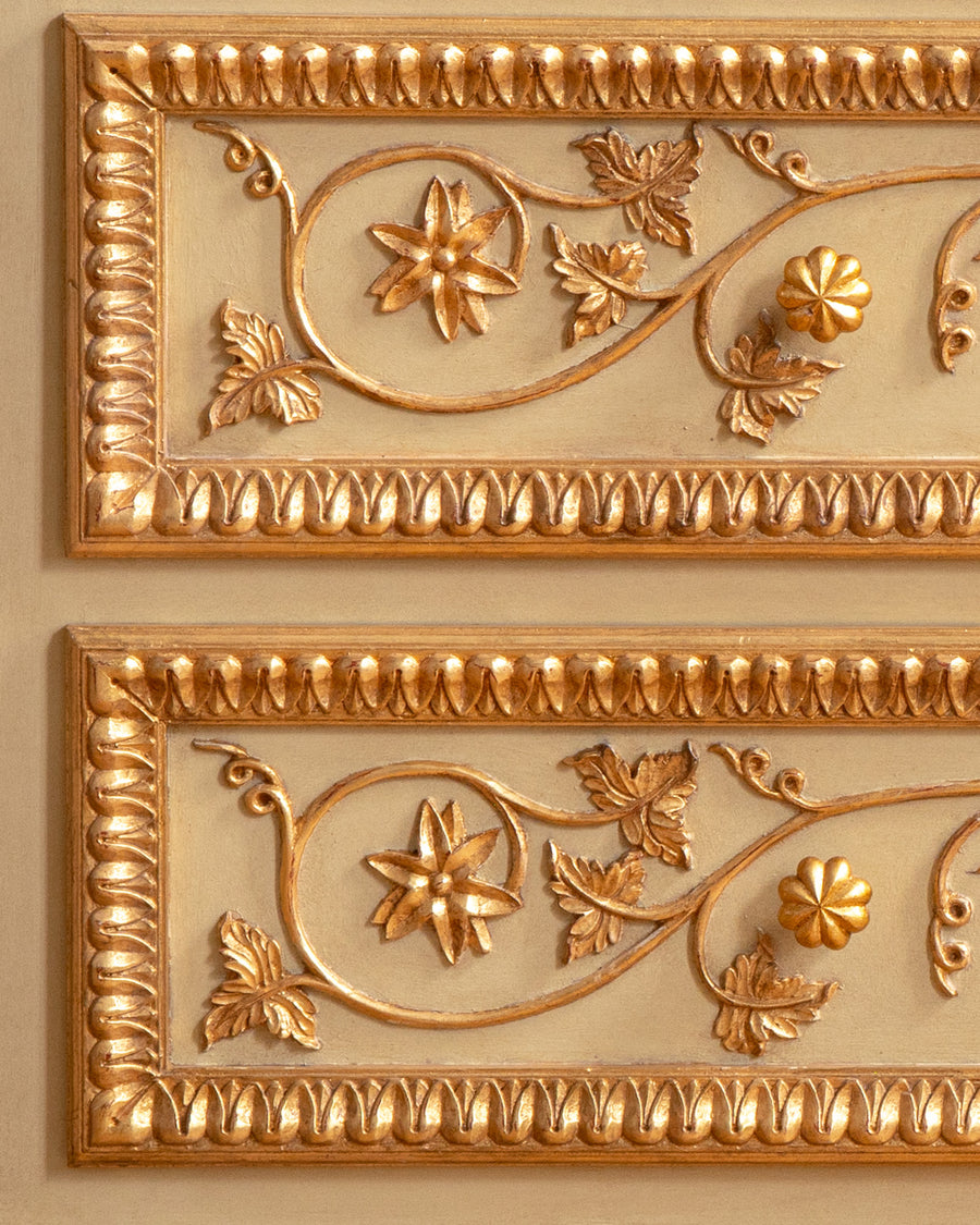 Gilding a carved frame