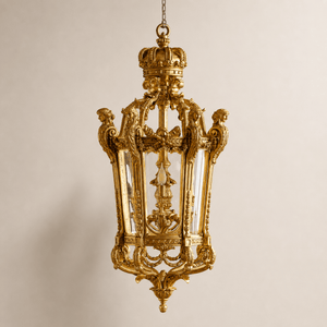 French Napoleon III Style Giltwood Lantern