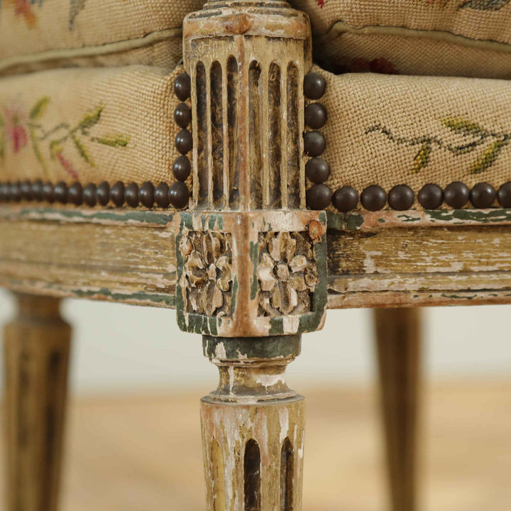 Pair of 19th Century Louis XVI style armchairs - La Maison London