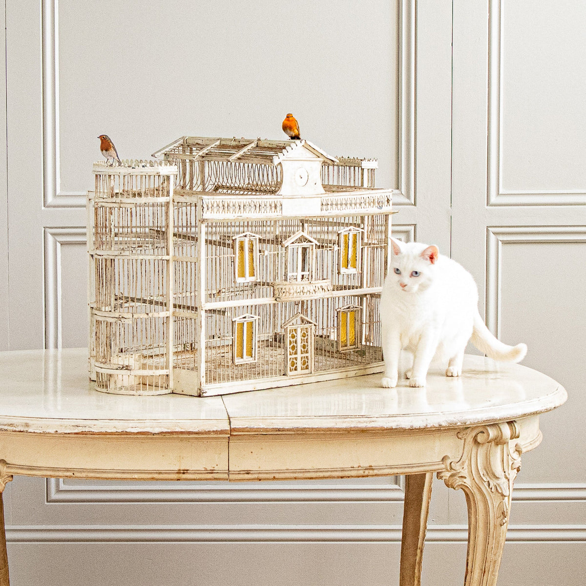 1900's Italian Provincial Style Decorative Bird Cage - La Maison London
