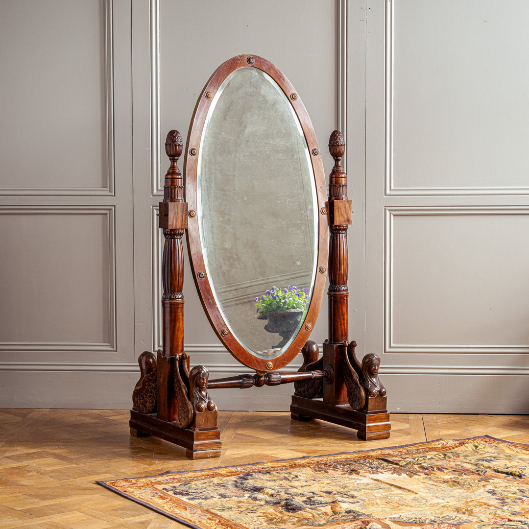 19th Century Italian Cheval Mirror - La Maison London