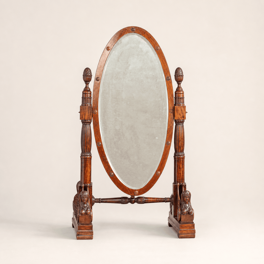 19th Century Italian Cheval Mirror - La Maison London