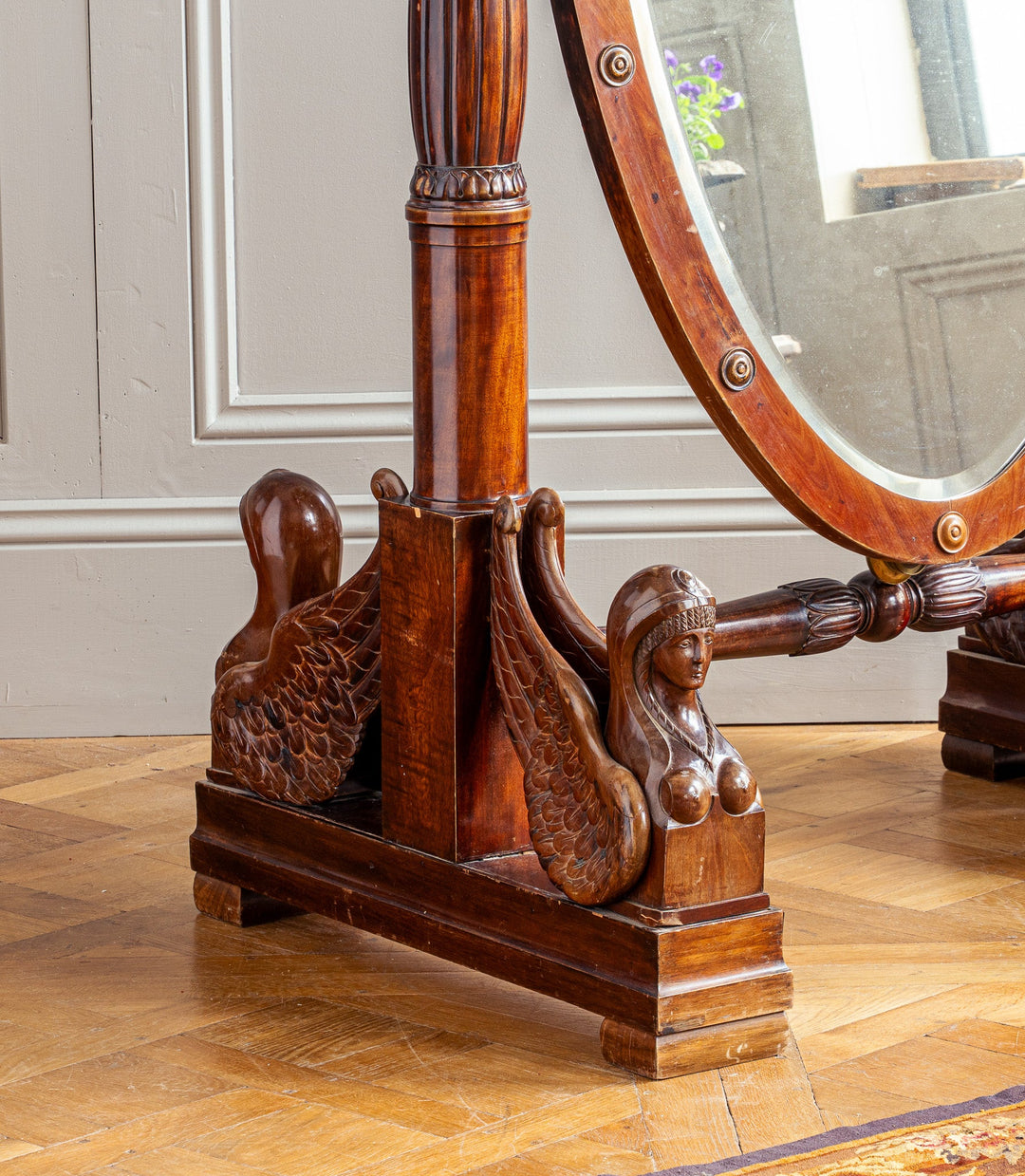 19th Century Italian Cheval Mirror - La Maison London