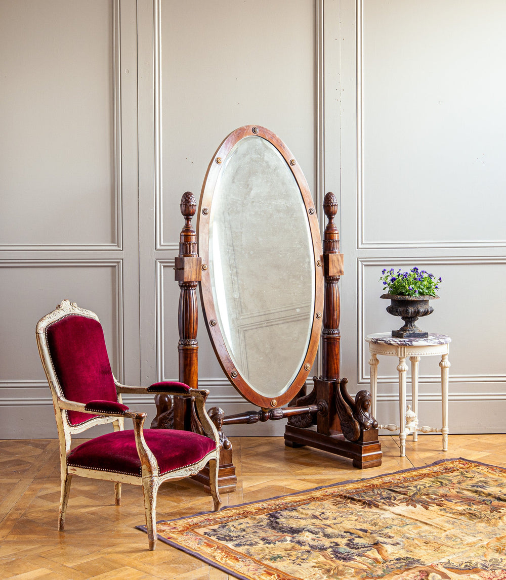 19th Century Italian Cheval Mirror - La Maison London