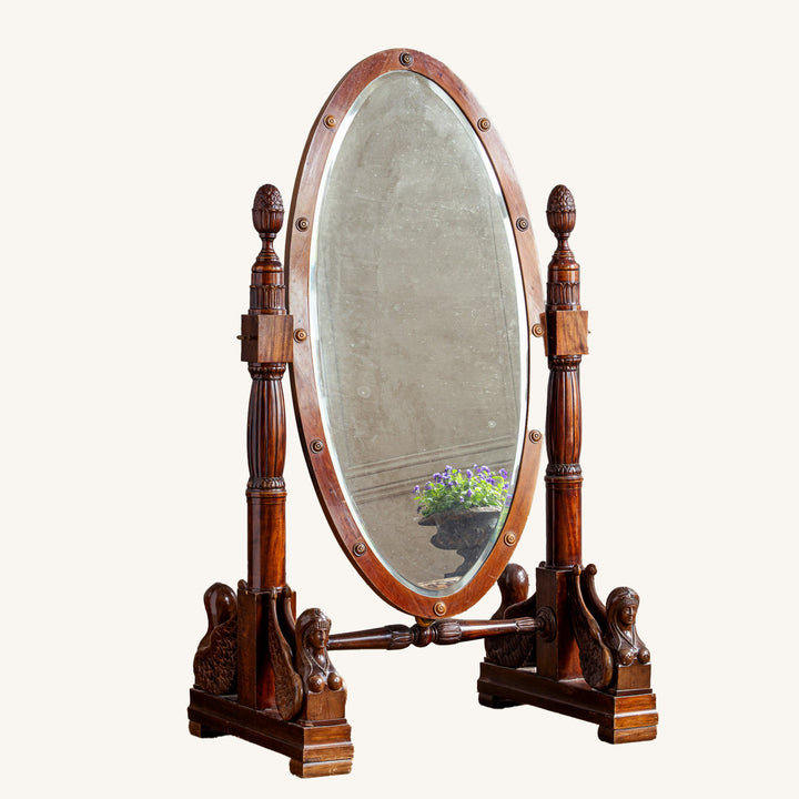 19th Century Italian Cheval Mirror - La Maison London