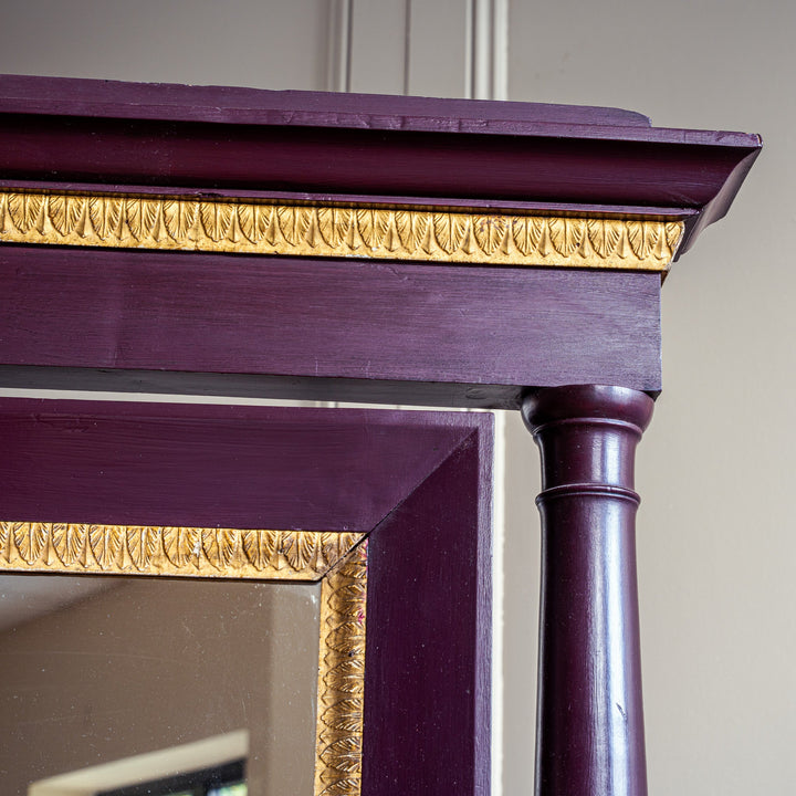 19th Century Painted Cheval Mirror - La Maison London