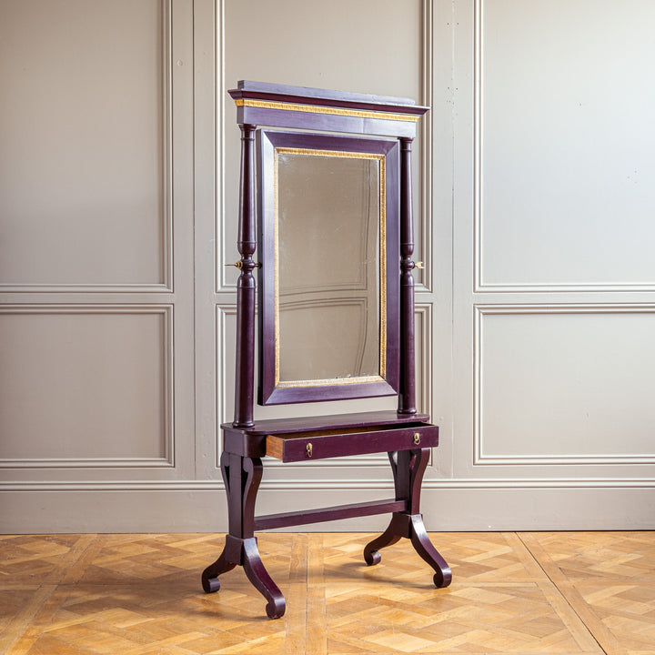 19th Century Painted Cheval Mirror - La Maison London
