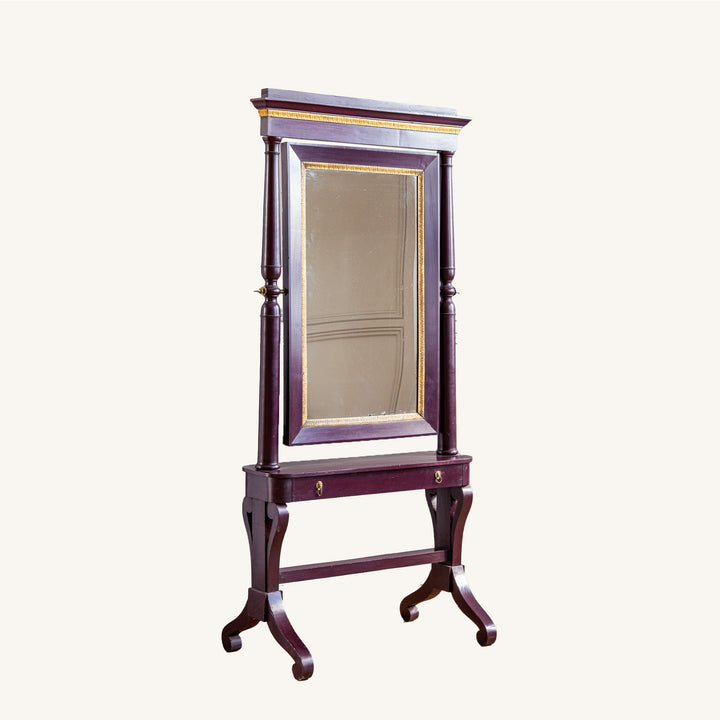 19th Century Painted Cheval Mirror - La Maison London