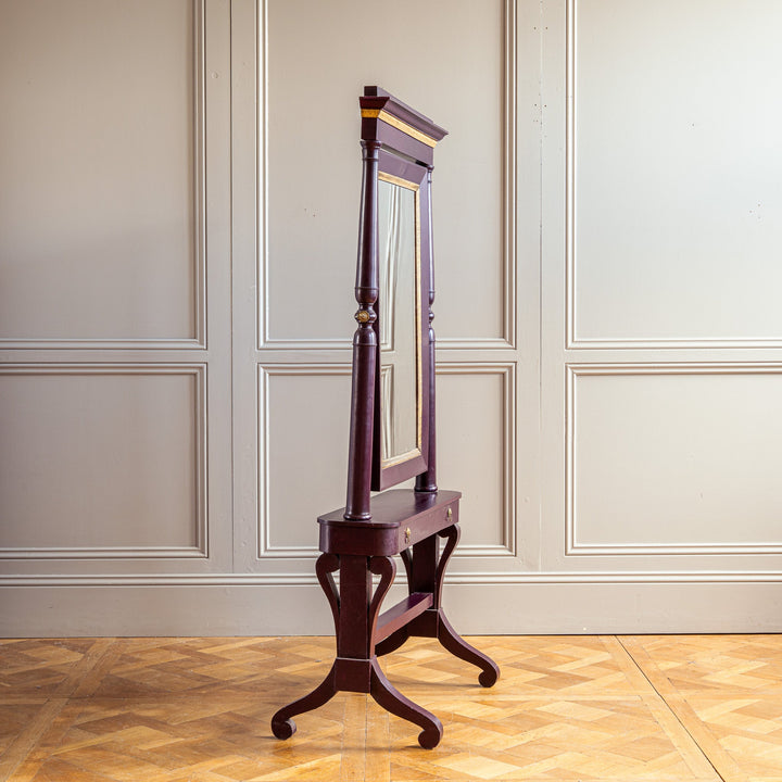 19th Century Painted Cheval Mirror - La Maison London