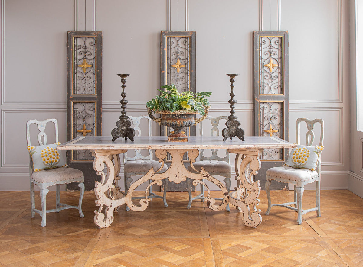 19th Century Renaissance Style Pewter Pricket Sticks - La Maison London