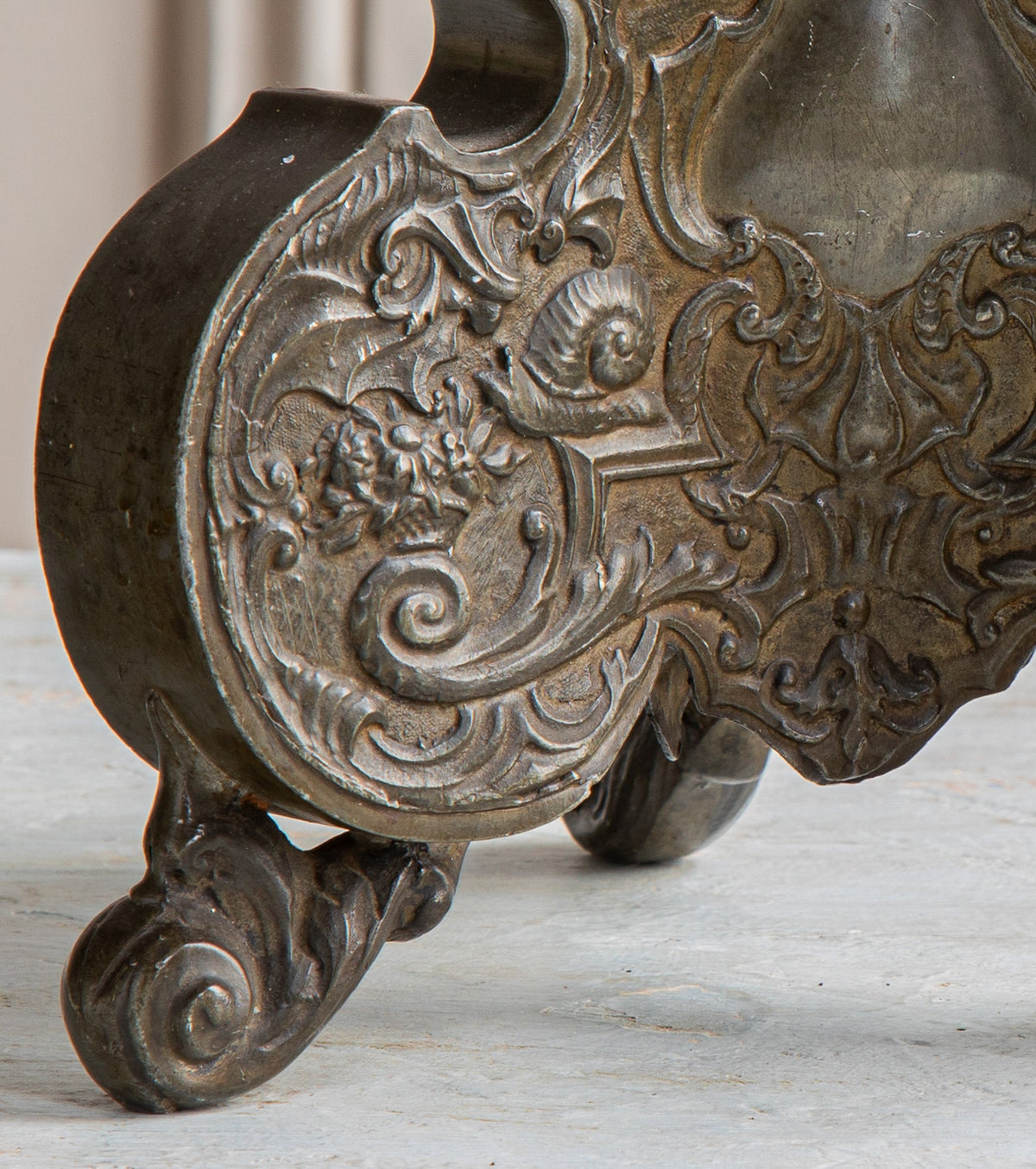 19th Century Renaissance Style Pewter Pricket Sticks - La Maison London