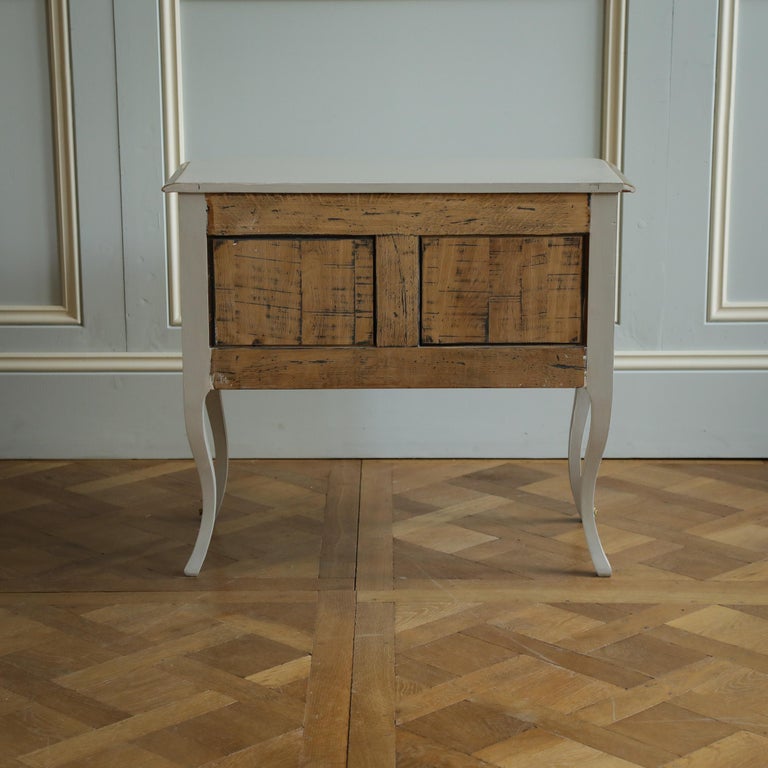 Pair of Gilt Wood & Painted Louis XV Style Bedside Tables/Chest of Drawers - La Maison London