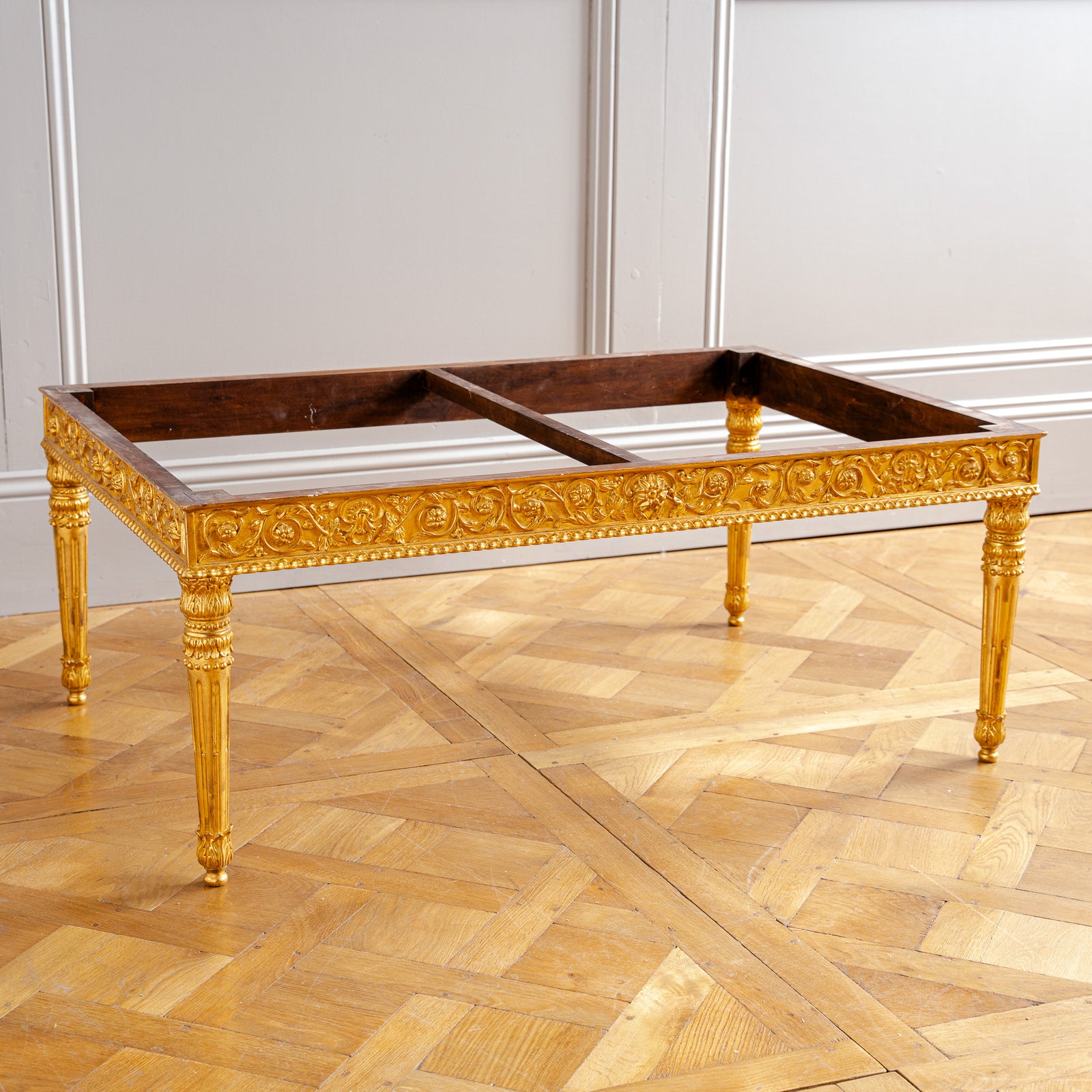 Louis XVI Style Hand-Carved Coffee Table by La Maison London