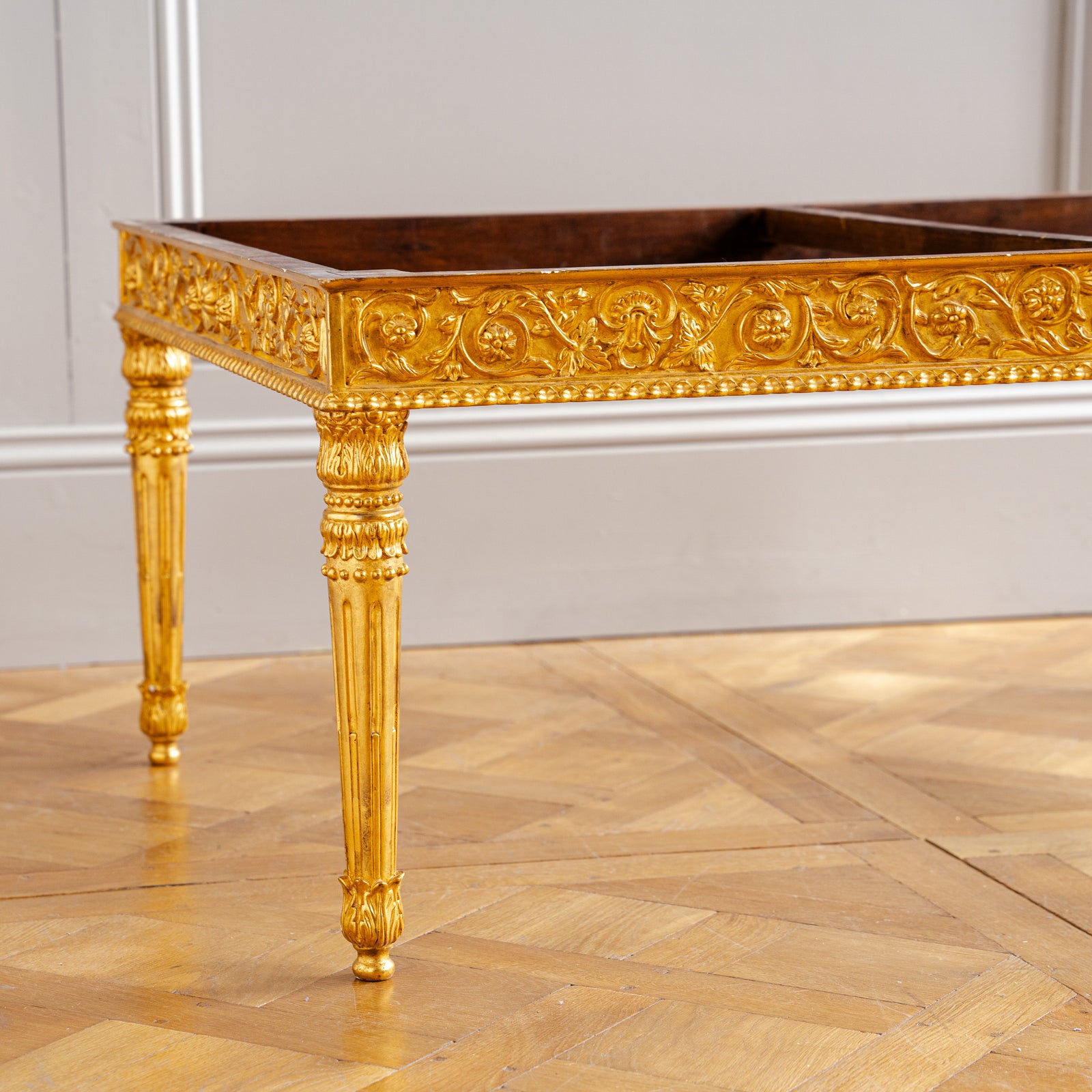 Louis XVI Style Hand-Carved Coffee Table by La Maison London