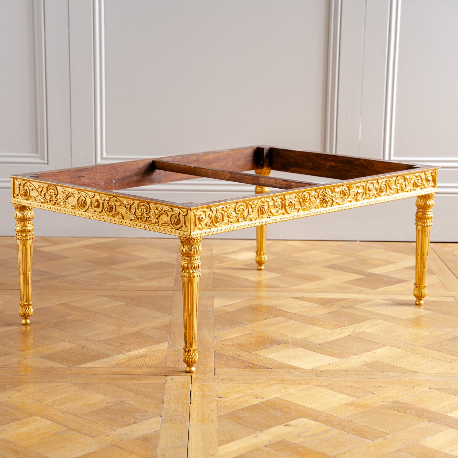 Louis XVI Style Hand-Carved Coffee Table by La Maison London