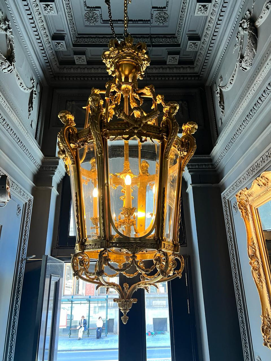 Large brass lantern