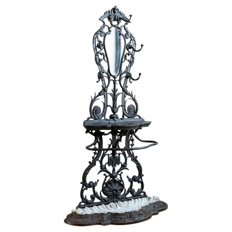 Art Nouveau Cast Iron Hall Tree (Model No. 30) by Corneau Frères - La Maison London