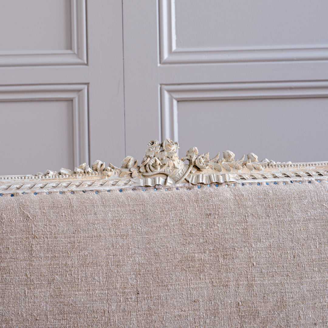 C.1860 Louis XVI Revival French Straight - Back Sofa/ Settee, Second Empire - La Maison London