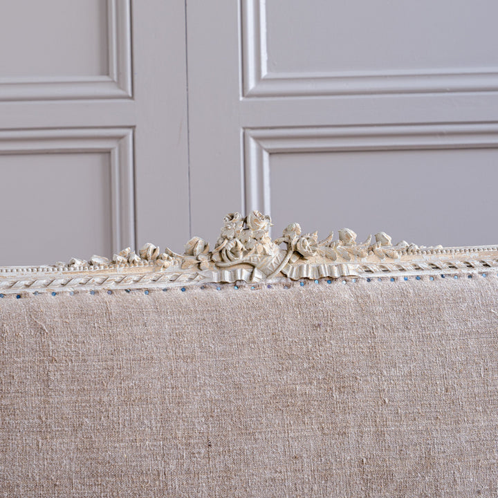 C.1860 Louis XVI Revival French Straight - Back Sofa/ Settee, Second Empire - La Maison London