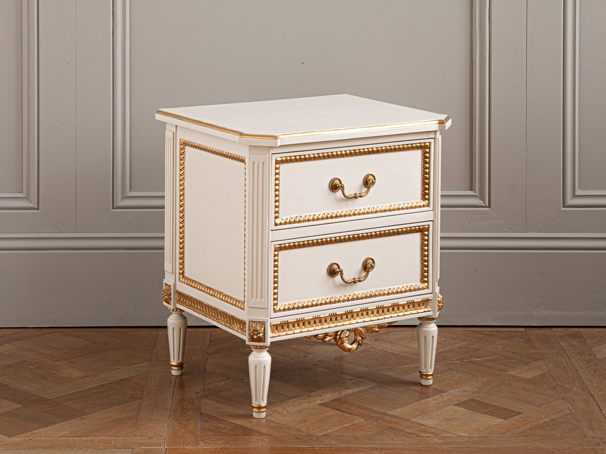 Classic Louis XVI Style Bedside Cabinet - La Maison London