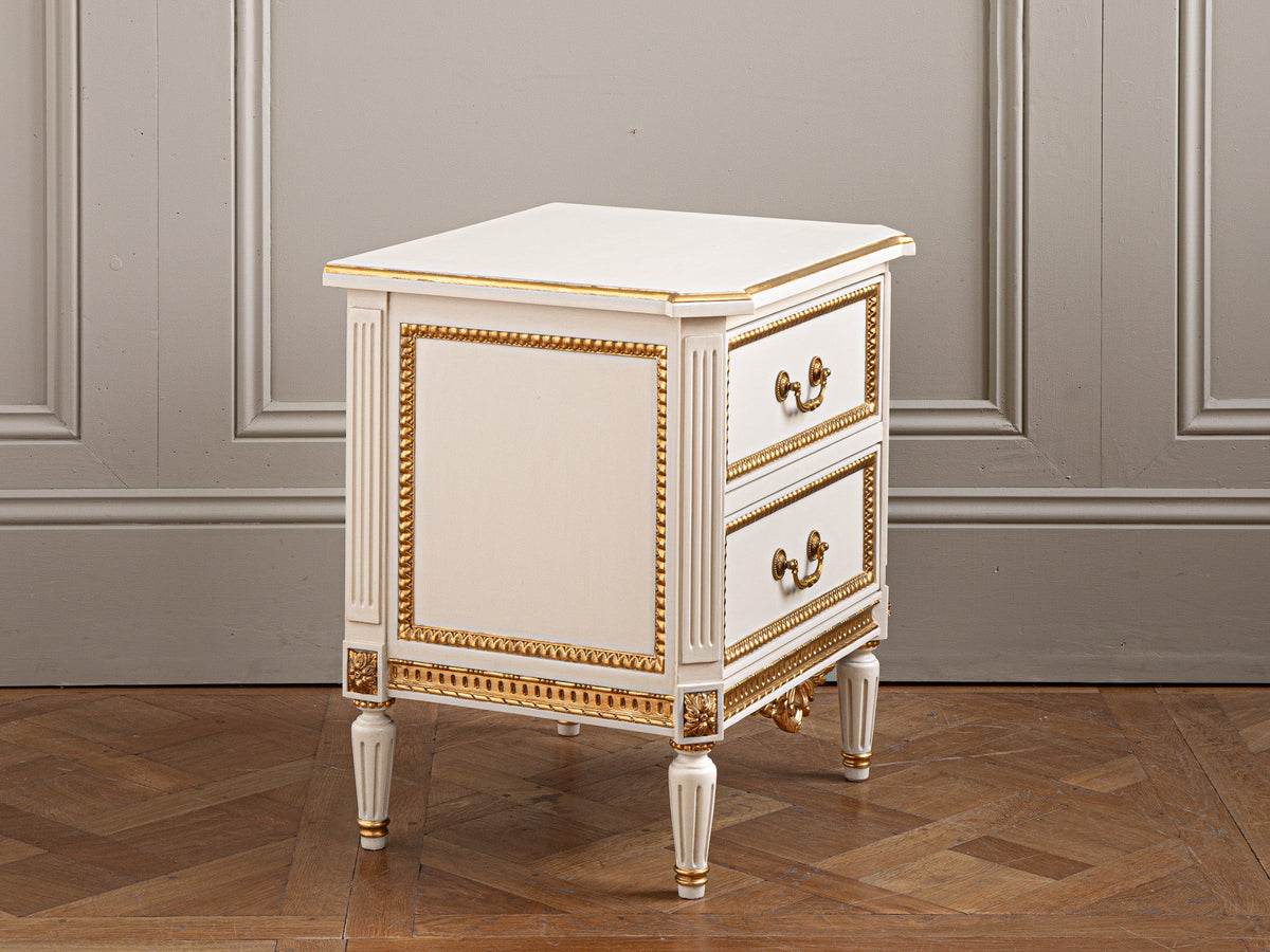 Classic Louis XVI Style Bedside Cabinet - La Maison London