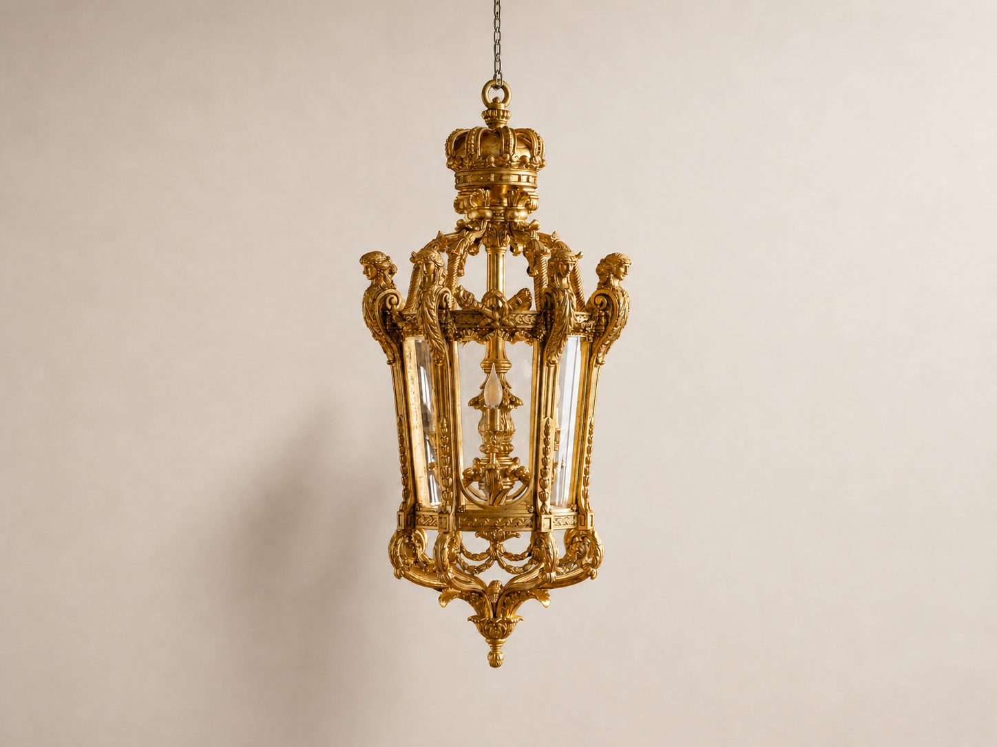 Gilt Wood Lanterns