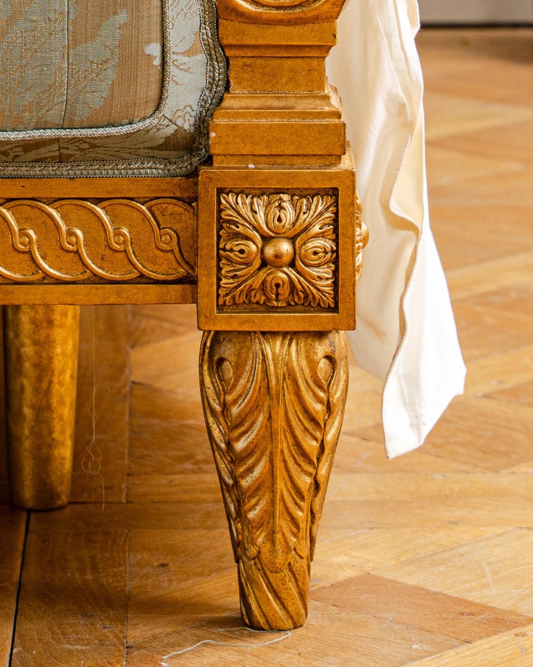 Fontainebleau French Louis XVI giltwood bed – view 16