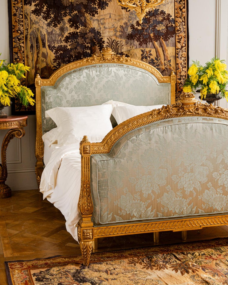 Fontainebleau French Louis XVI giltwood bed – view 3