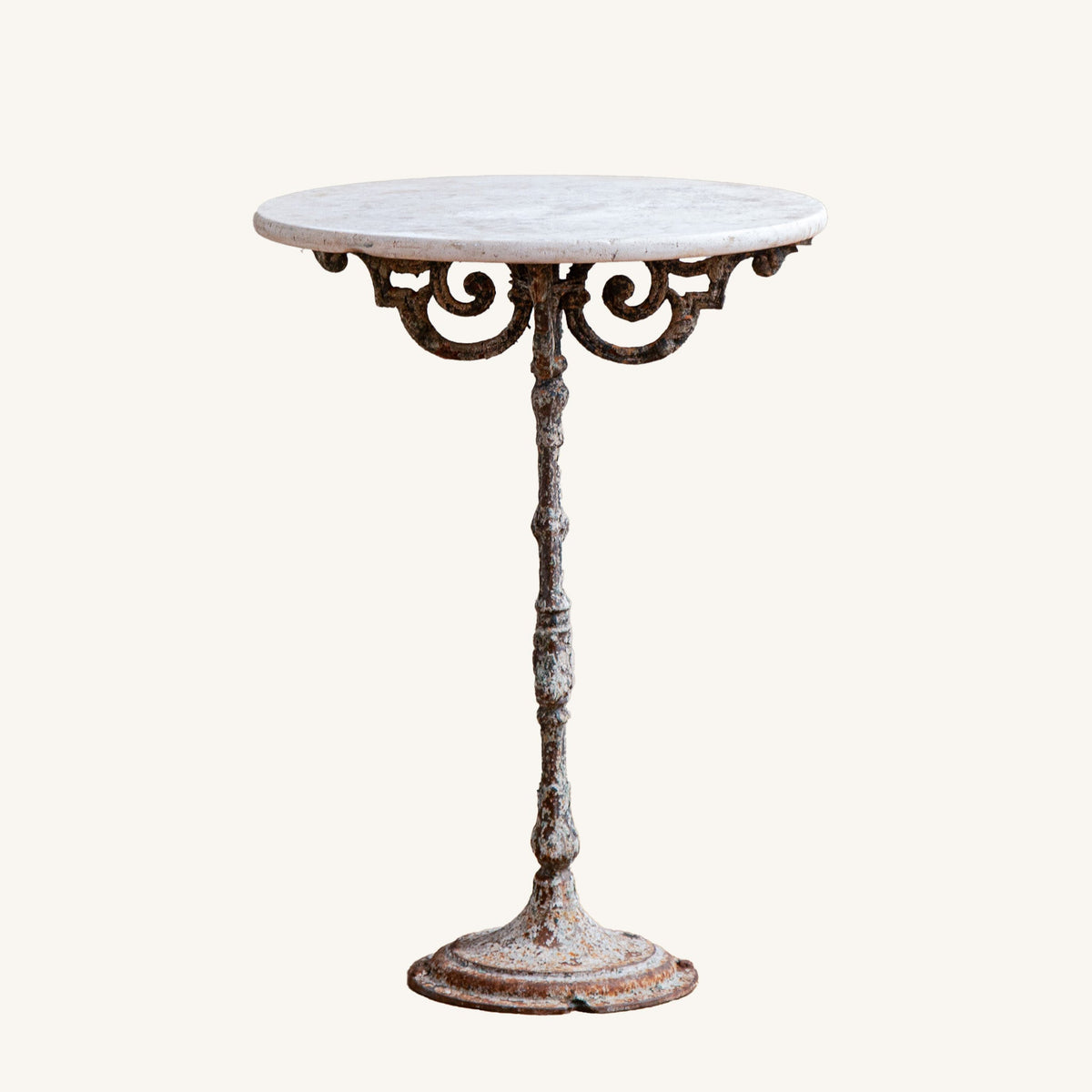 French Antique Bistro Garden Table Early 1900s - La Maison London