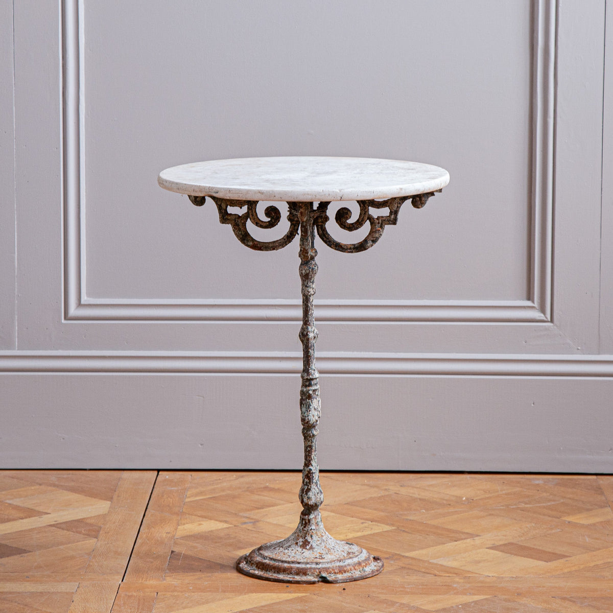French Antique Bistro Garden Table Early 1900s - La Maison London