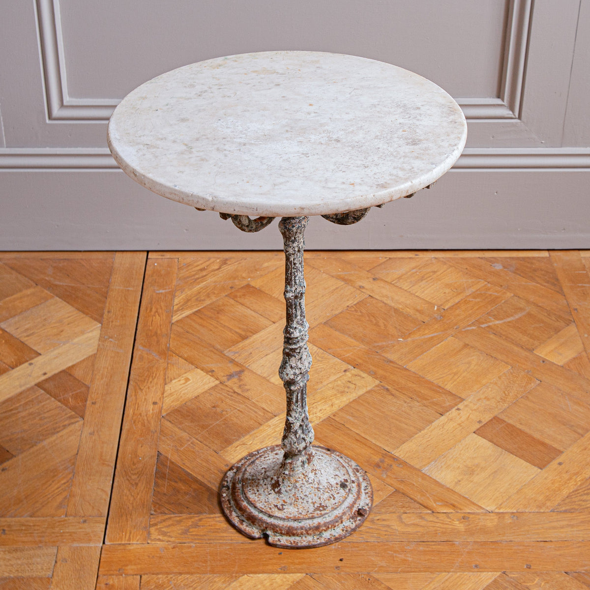 French Antique Bistro Garden Table Early 1900s - La Maison London