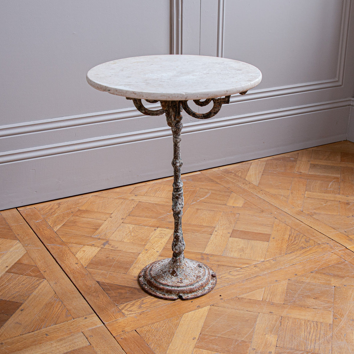French Antique Bistro Garden Table Early 1900s - La Maison London