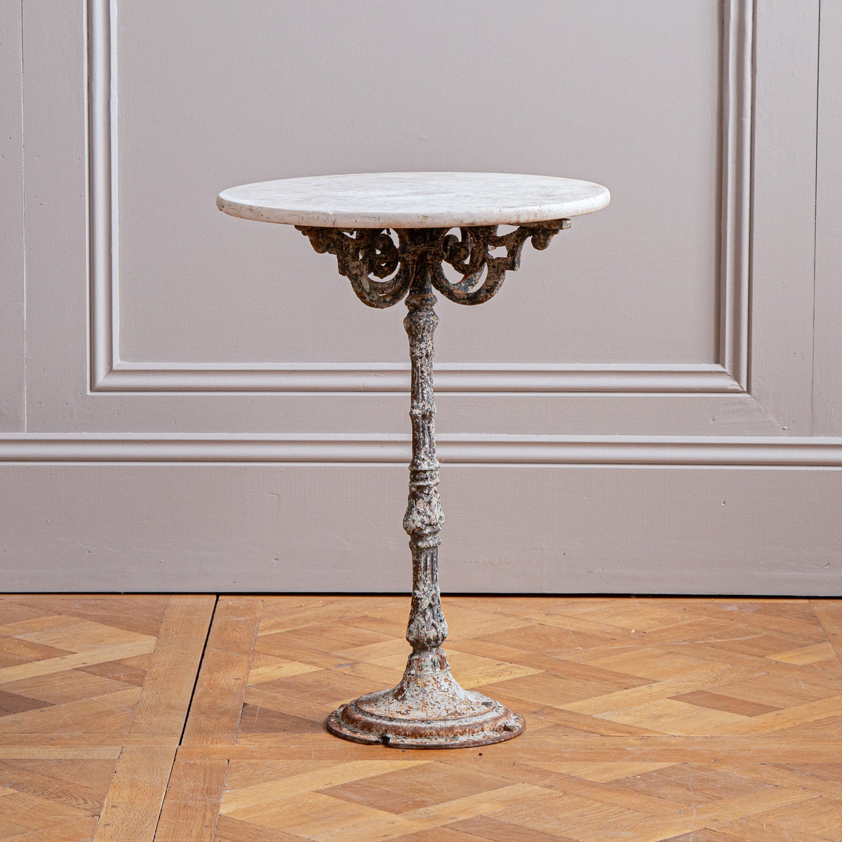 French Antique Bistro Garden Table Early 1900s - La Maison London