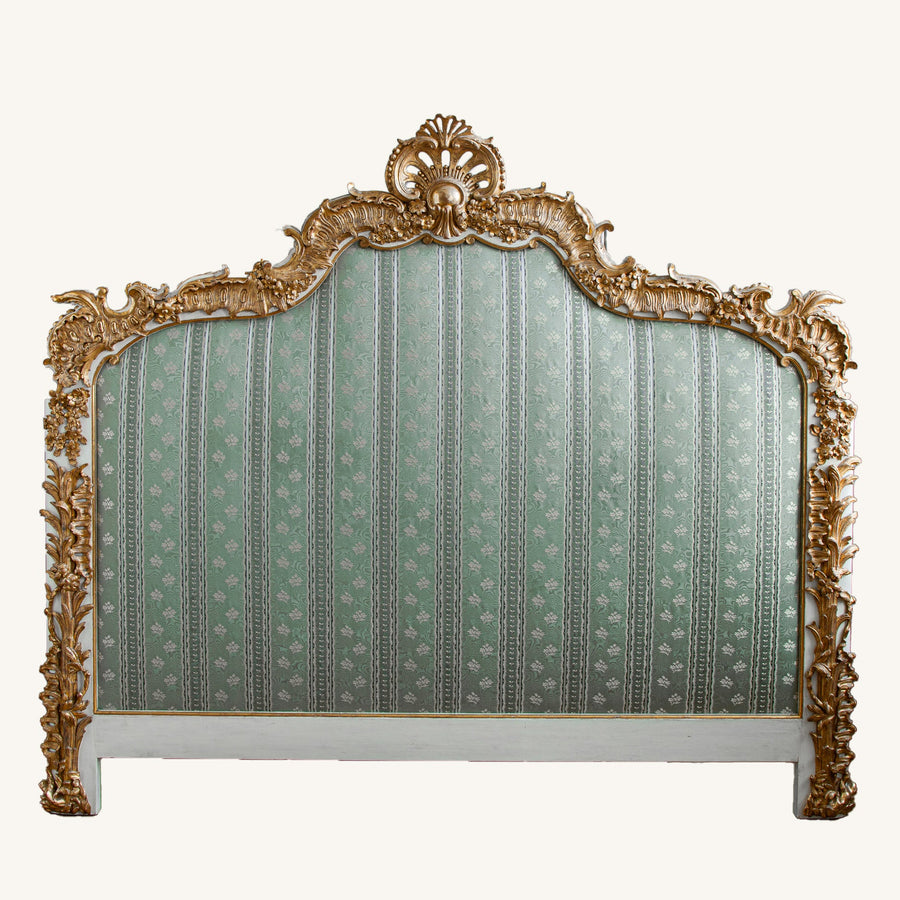 French Early 20th Century Louis XV Style Large Gilt wood Headboard - La Maison London