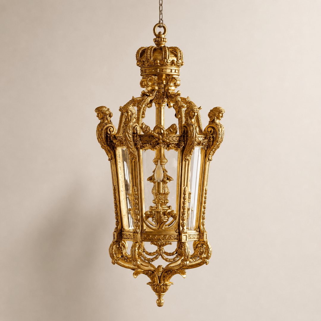 French Napoleon III Style Giltwood Lantern - La Maison London