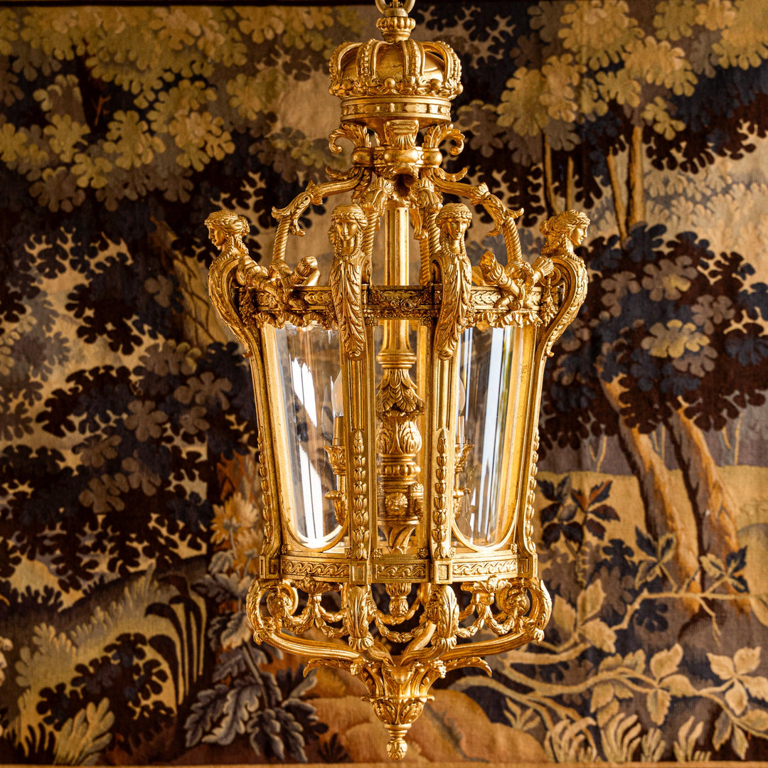 French Napoleon III Style Giltwood Lantern - La Maison London
