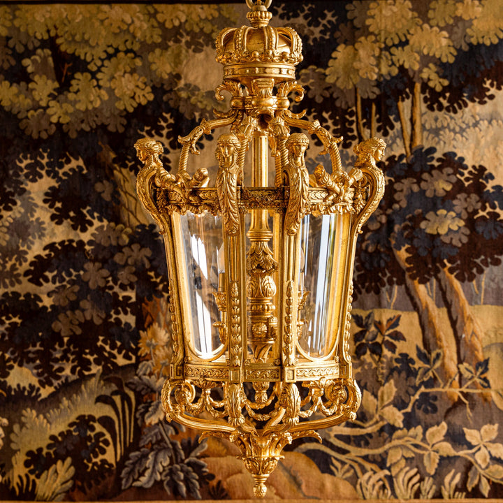 French Napoleon III Style Giltwood Lantern - La Maison London