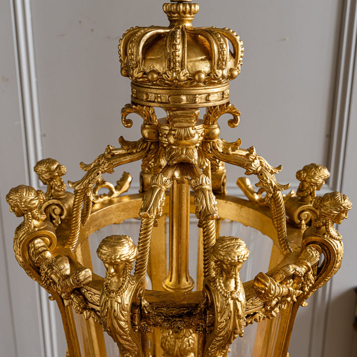 French Napoleon III Style Giltwood Lantern - La Maison London
