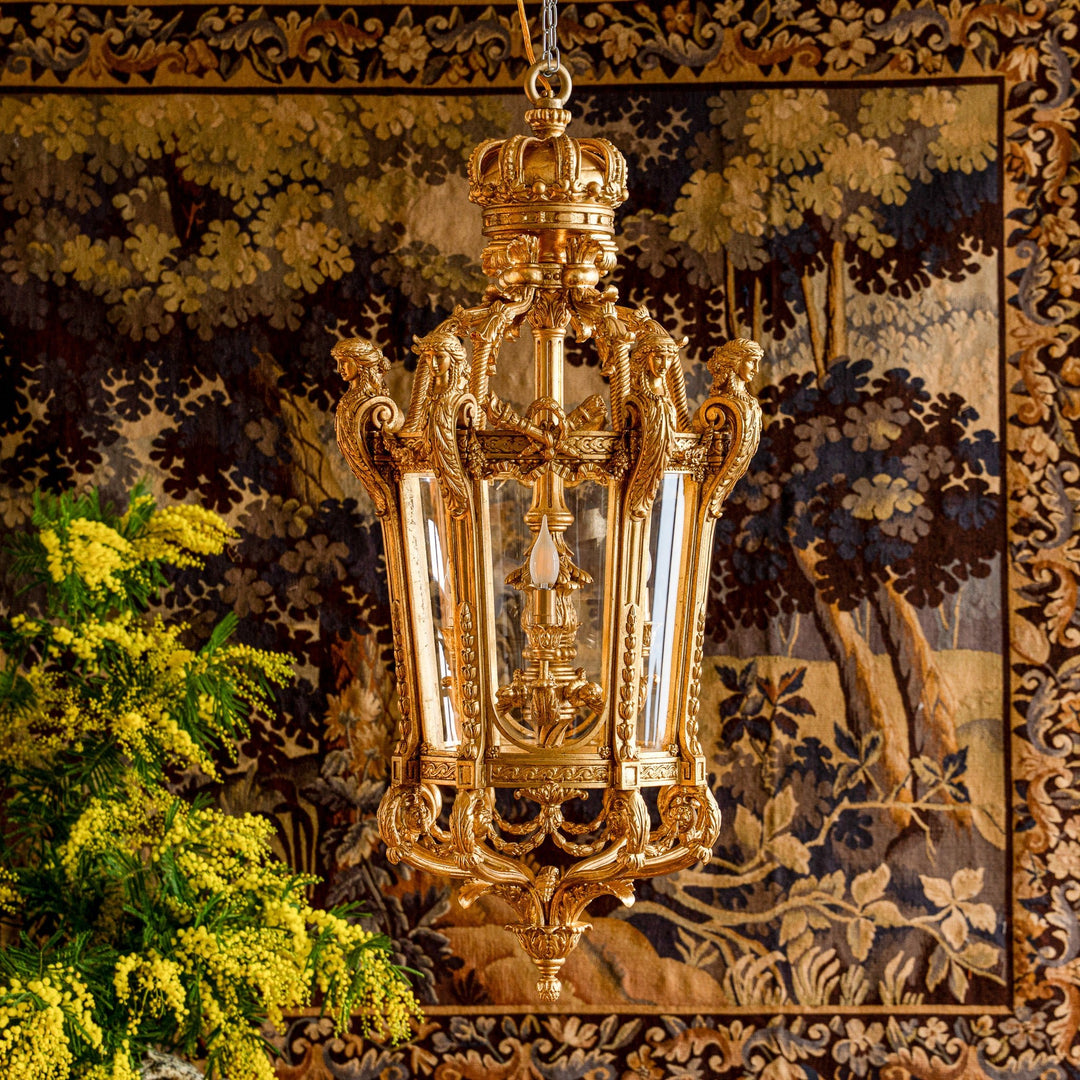 French Napoleon III Style Giltwood Lantern - La Maison London