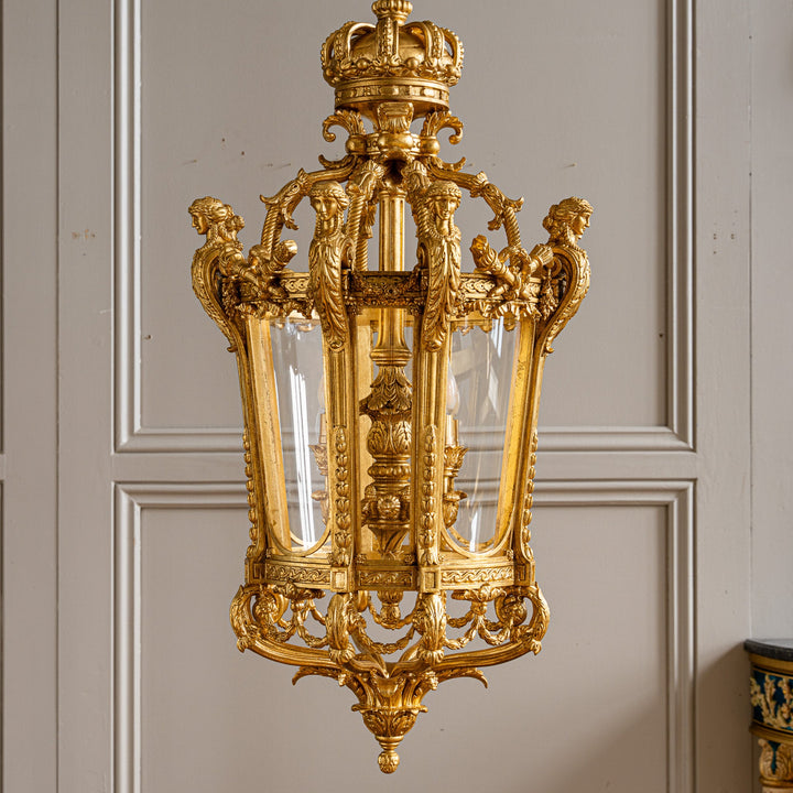 French Napoleon III Style Giltwood Lantern - La Maison London