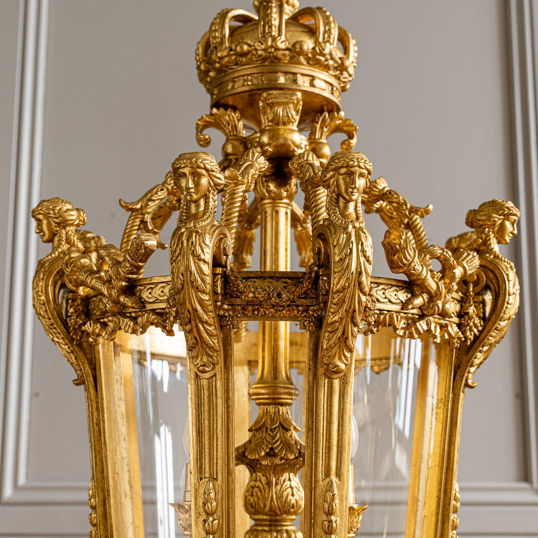 French Napoleon III Style Giltwood Lantern - La Maison London