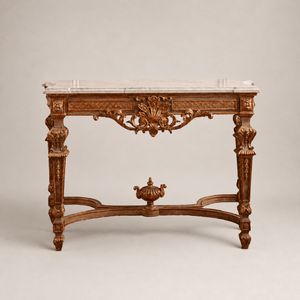 Giltwood French Louis XIV Style Console