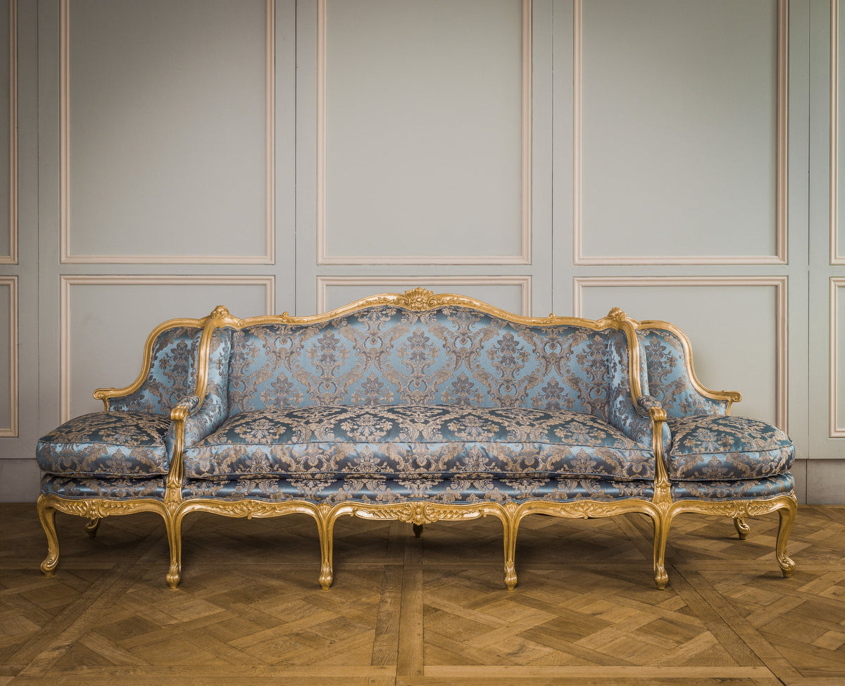 Giltwood Sofa Hand Carved in the Louis XV Style - La Maison London