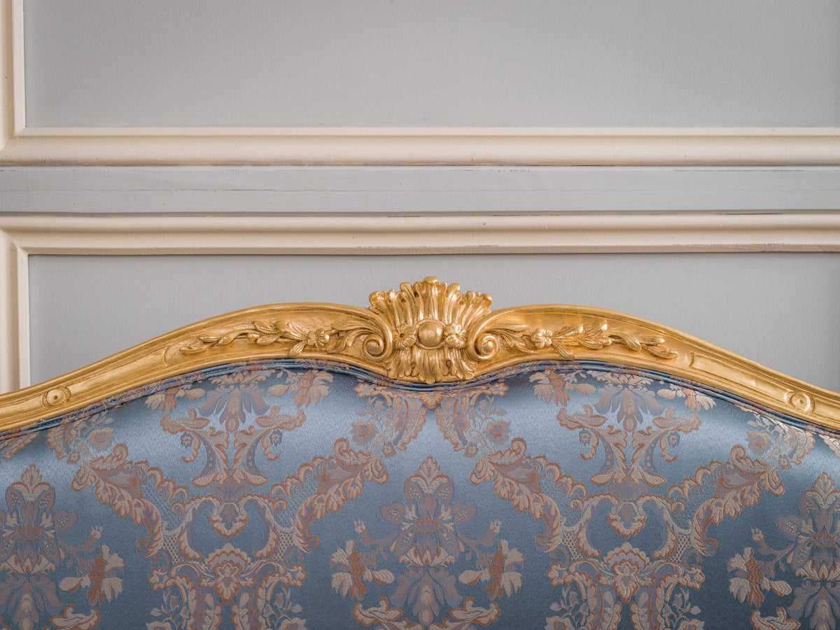 Giltwood Sofa Hand Carved in the Louis XV Style - La Maison London