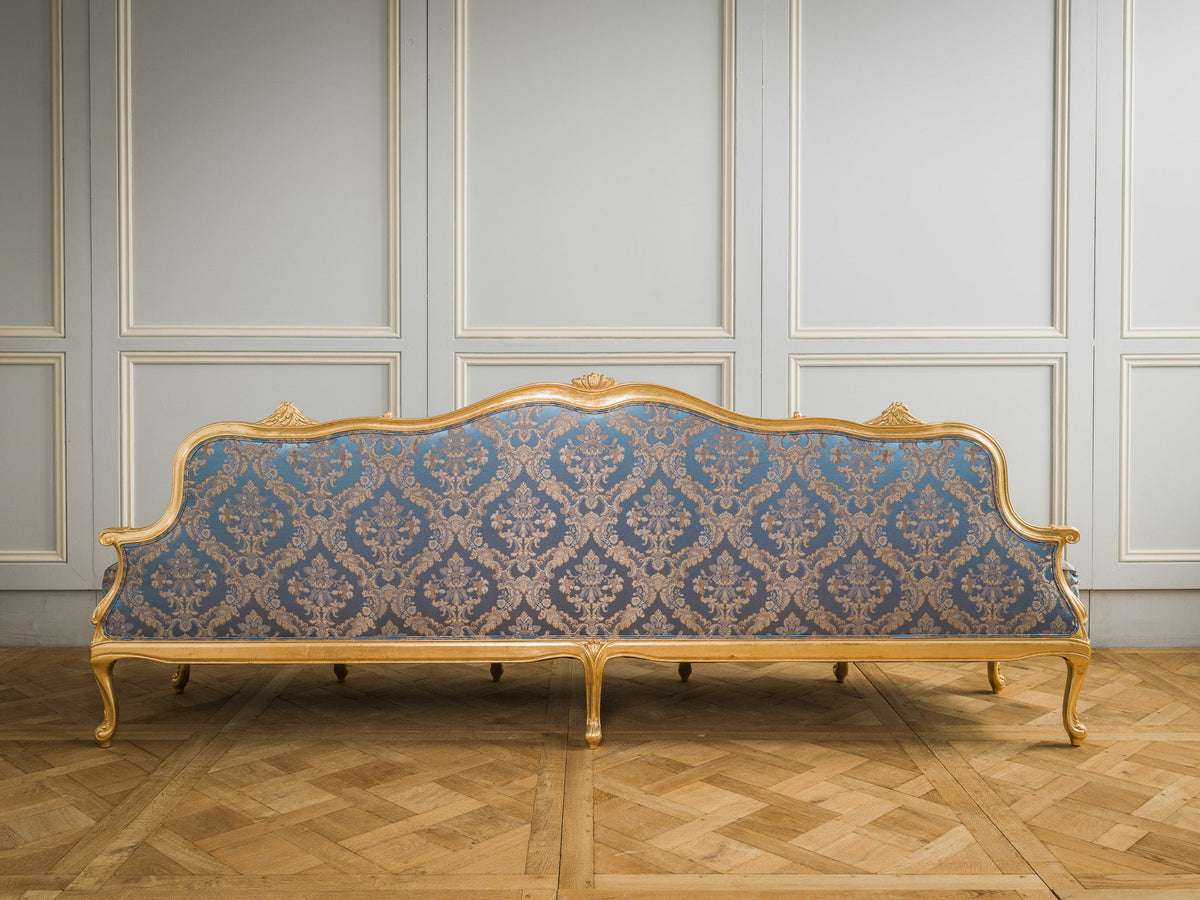Giltwood Sofa Hand Carved in the Louis XV Style - La Maison London
