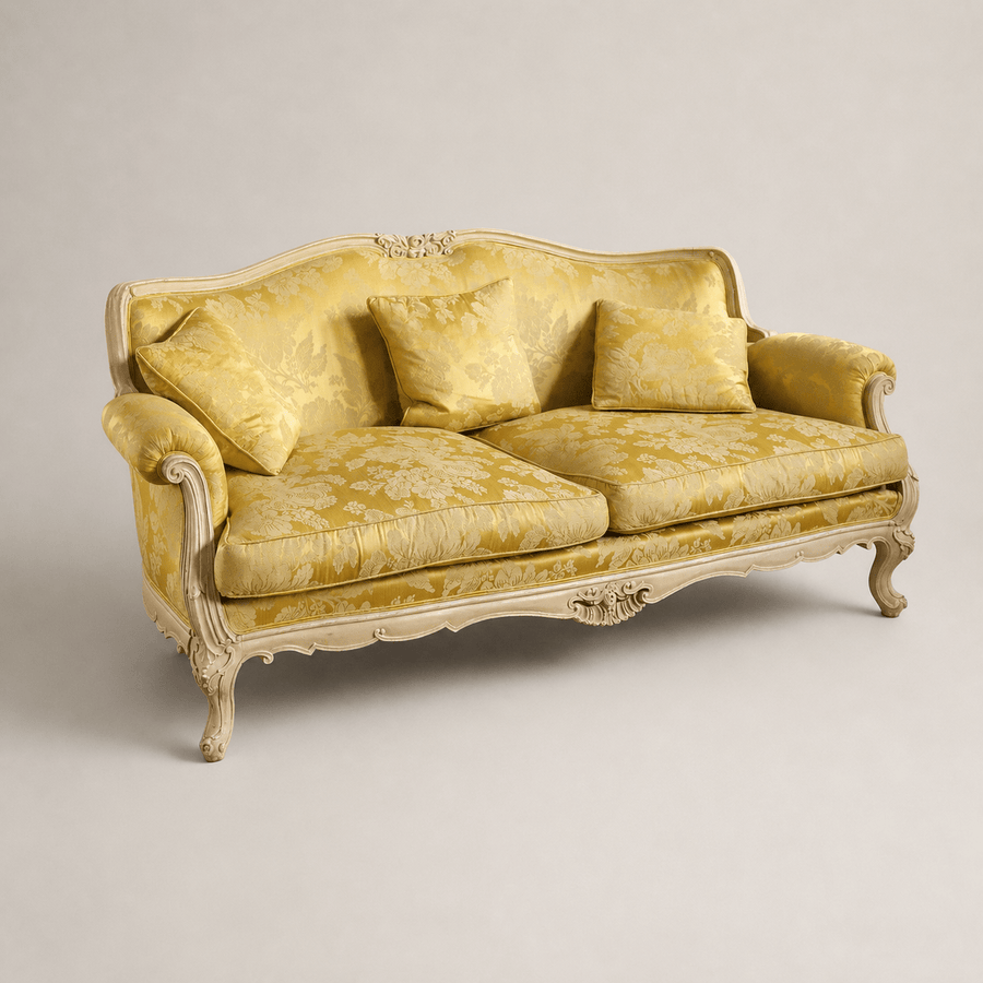 Hand Carved, Louis XV Style Sofa - La Maison London