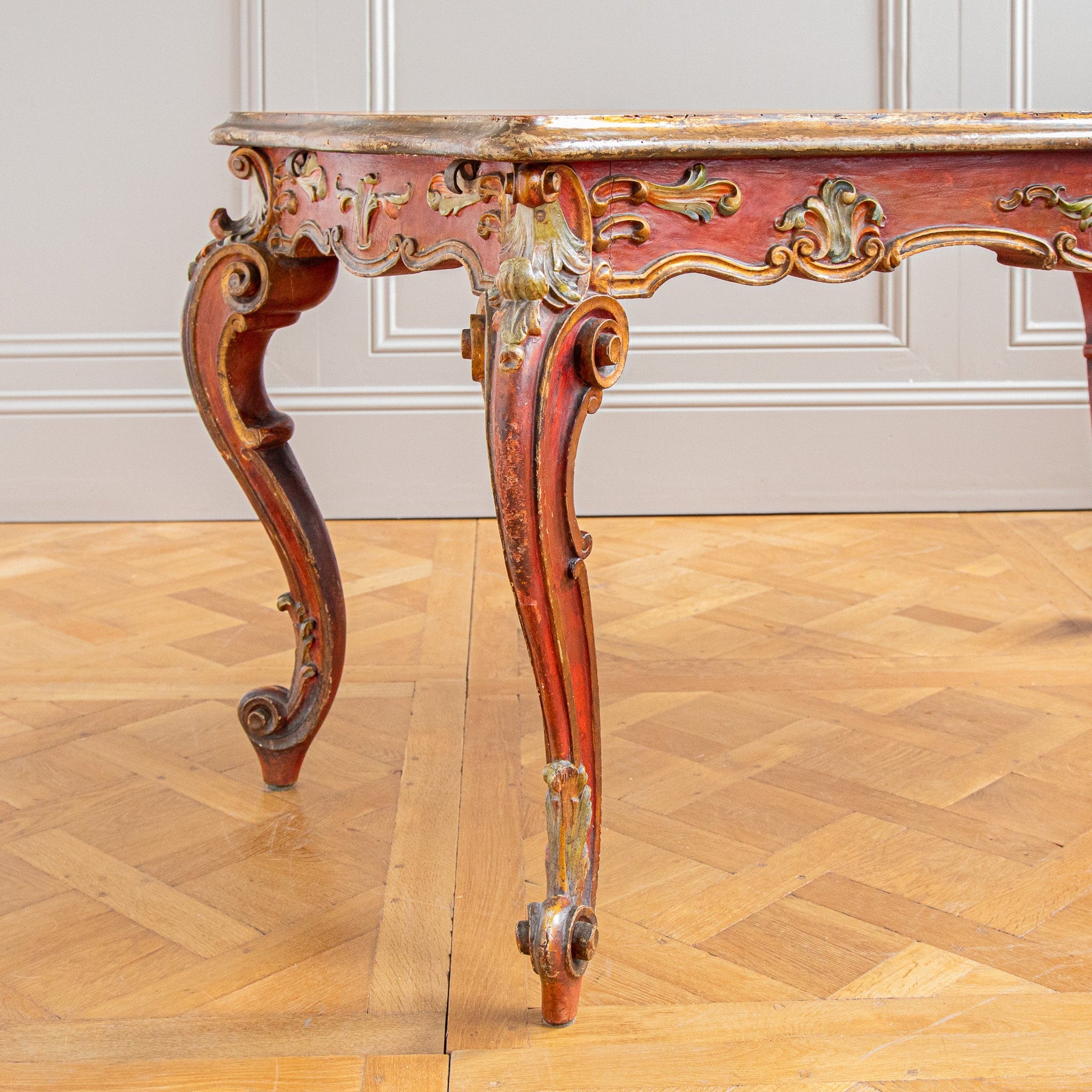 Late 19th Century Italian Rococo Table Painted In The Venetian Style ...