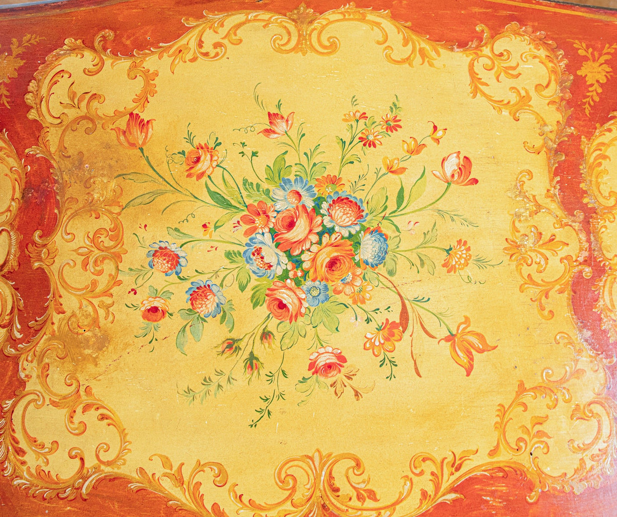Late 19th Century Italian Rococo Table Painted In The Venetian Style - La Maison London