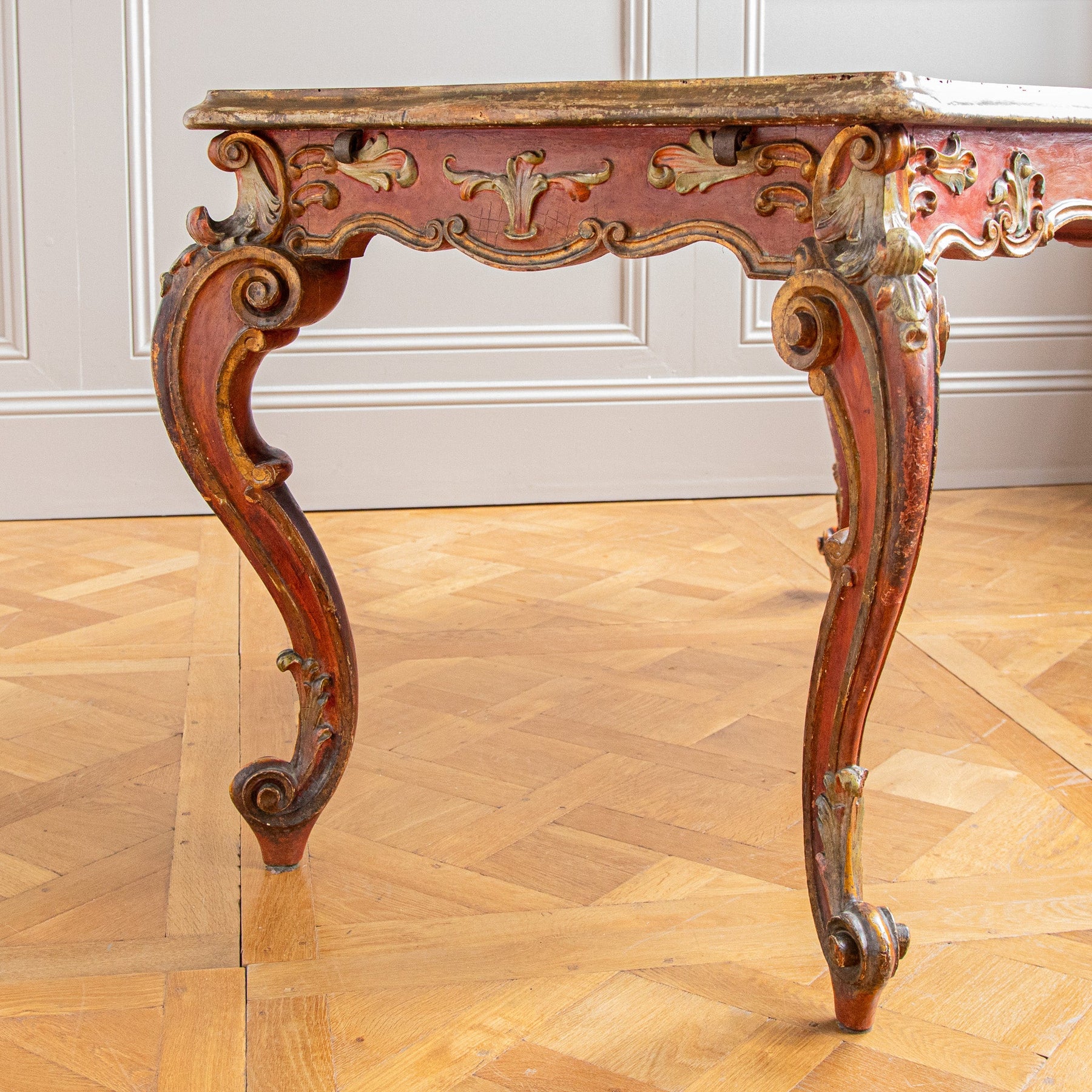 Late 19th Century Italian Rococo Table Painted In The Venetian Style ...