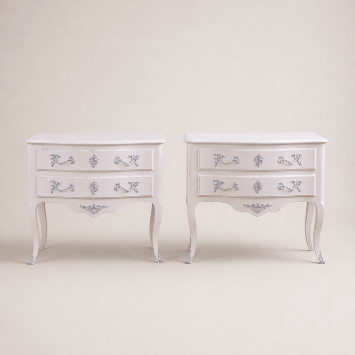 Louis XV Style Bedside Tables/Cabinets - La Maison London